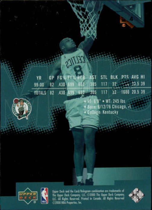 2000/2001 Slam (Upper Deck) Basketball - Picture 9 of 120