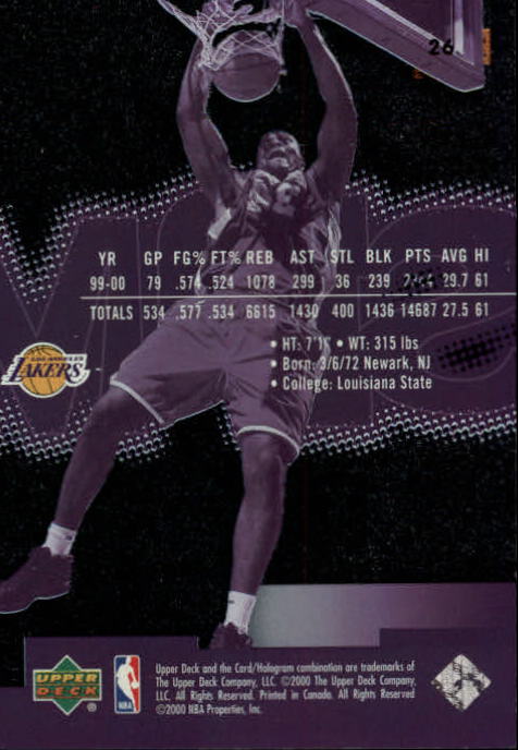 2000/2001 Slam (Upper Deck) Basketball - Picture 39 of 120
