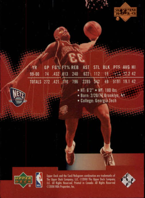 2000/2001 Slam (Upper Deck) Basketball - Picture 47 of 120