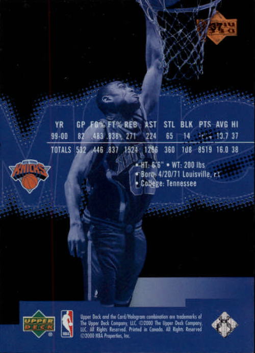 2000/2001 Slam (Upper Deck) Basketball - Picture 53 of 120