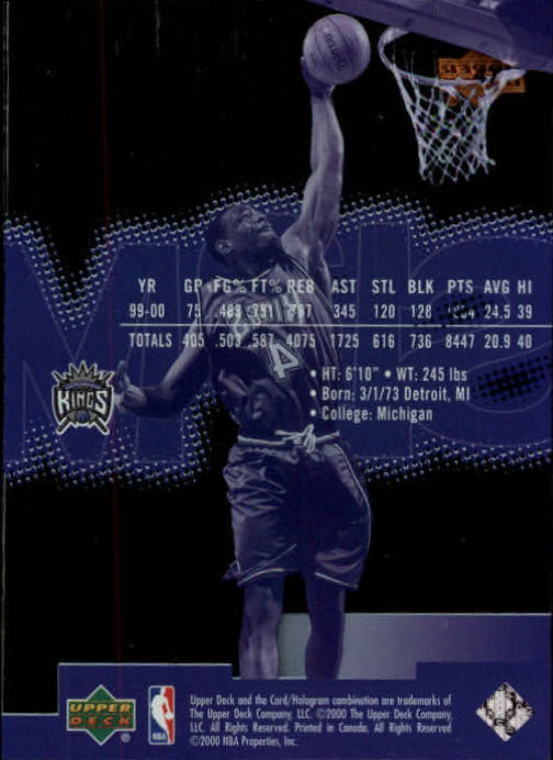 2000/2001 Slam (Upper Deck) Basketball - Picture 69 of 120
