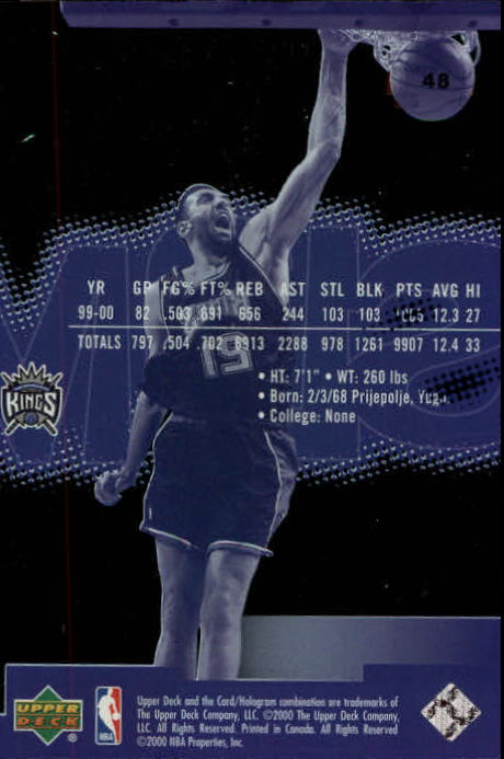 2000/2001 Slam (Upper Deck) Basketball - Picture 71 of 120