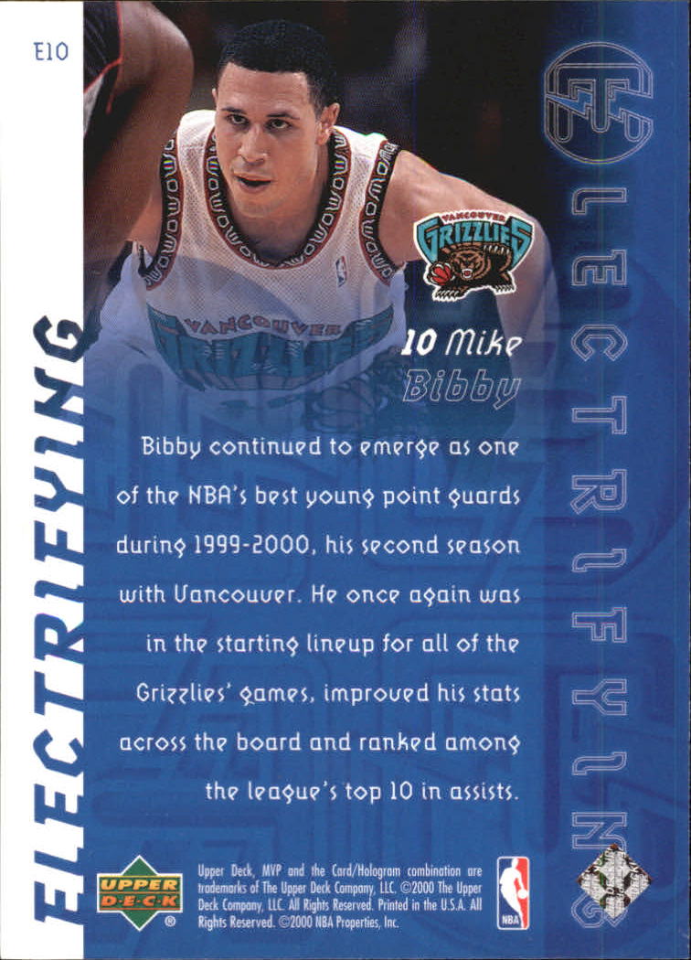 2000/2001 MVP (Upper Deck) Basketball Part 2 Insert and Parallel Cards - Picture 17 of 79