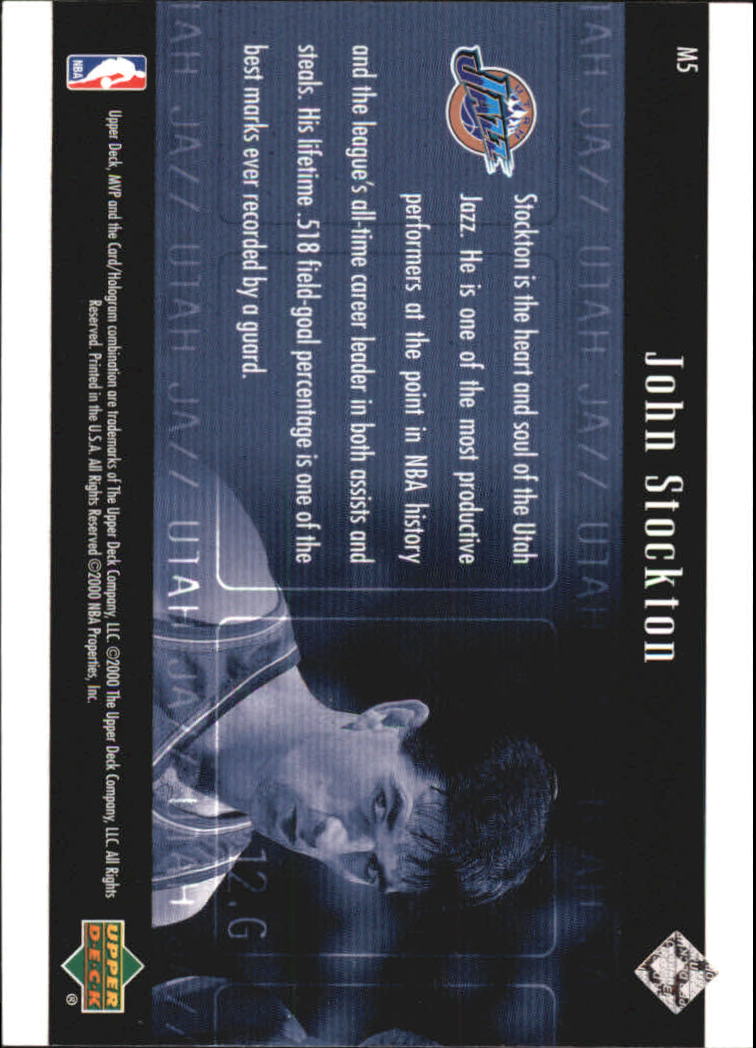2000/2001 MVP (Upper Deck) Basketball Part 2 Insert and Parallel Cards - Picture 45 of 79