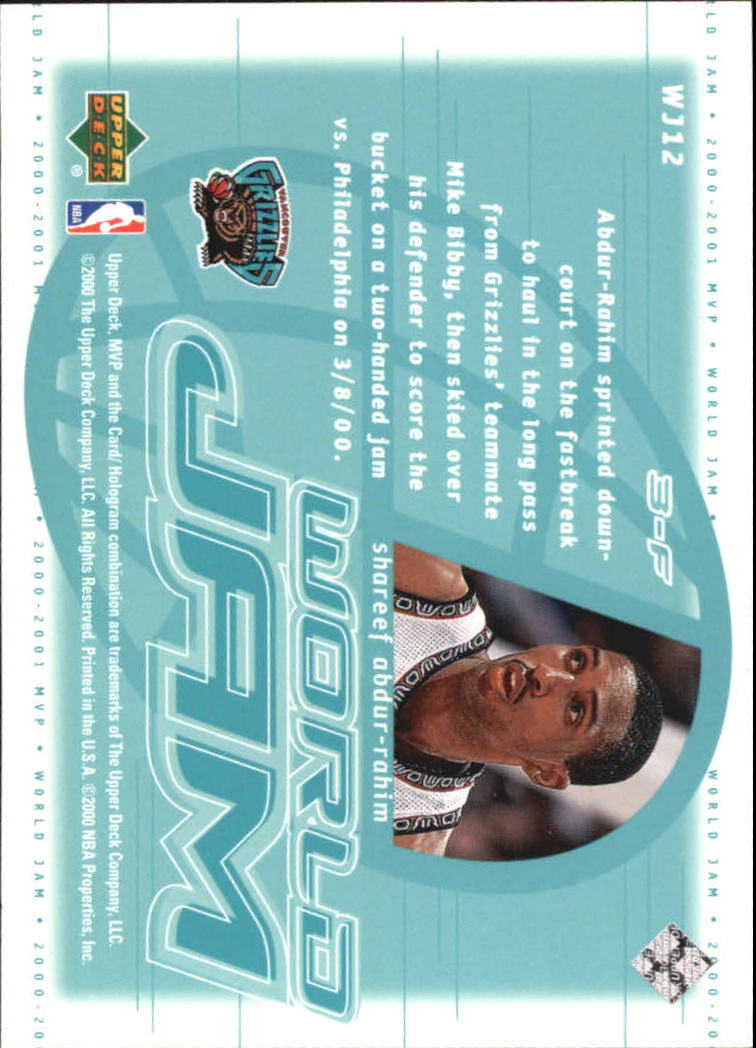2000/2001 MVP (Upper Deck) Basketball Part 2 Insert and Parallel Cards - Picture 69 of 79