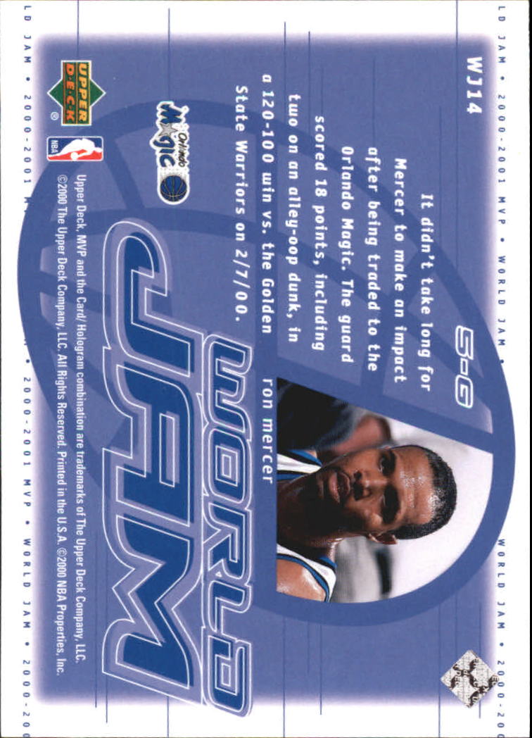 2000/2001 MVP (Upper Deck) Basketball Part 2 Insert and Parallel Cards - Picture 73 of 79