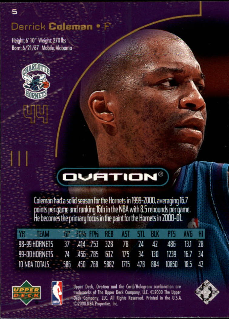 2000/2001 Ovation (Upper Deck) Basketball - Picture 11 of 179