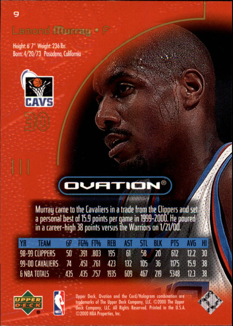 2000/2001 Ovation (Upper Deck) Basketball - Picture 19 of 179