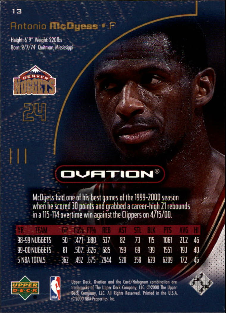 2000/2001 Ovation (Upper Deck) Basketball - Picture 27 of 179
