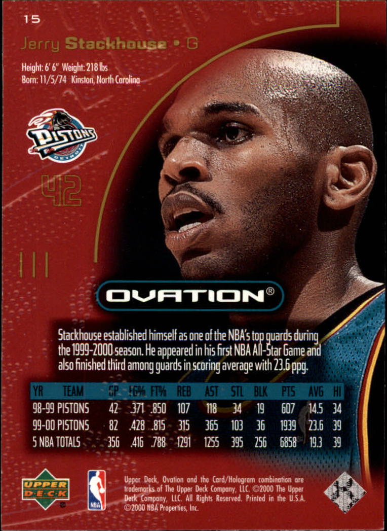 2000/2001 Ovation (Upper Deck) Basketball - Picture 31 of 179