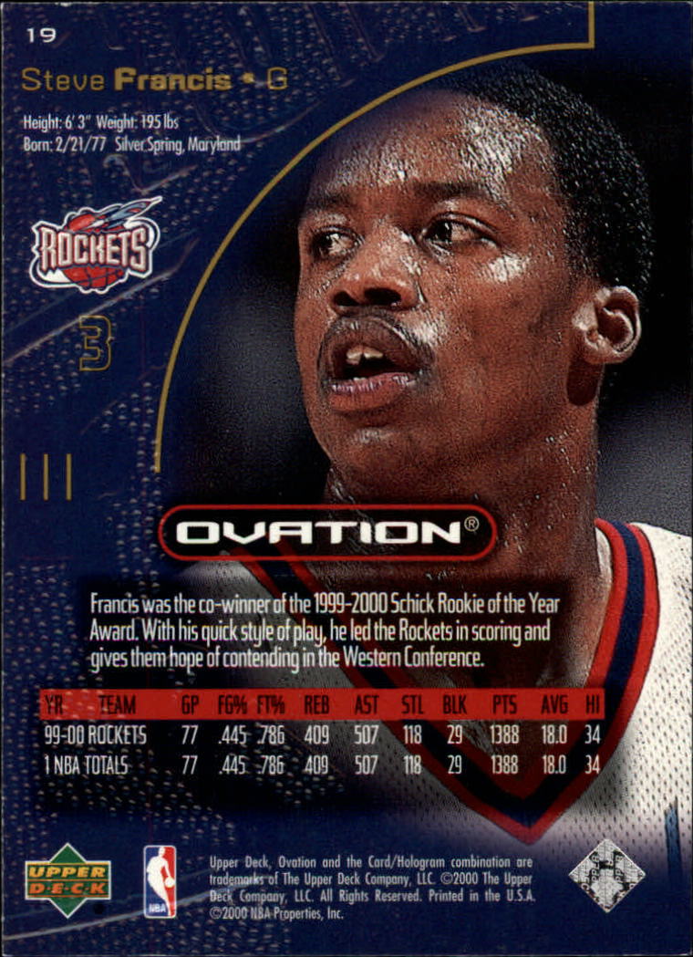 2000/2001 Ovation (Upper Deck) Basketball - Picture 39 of 179