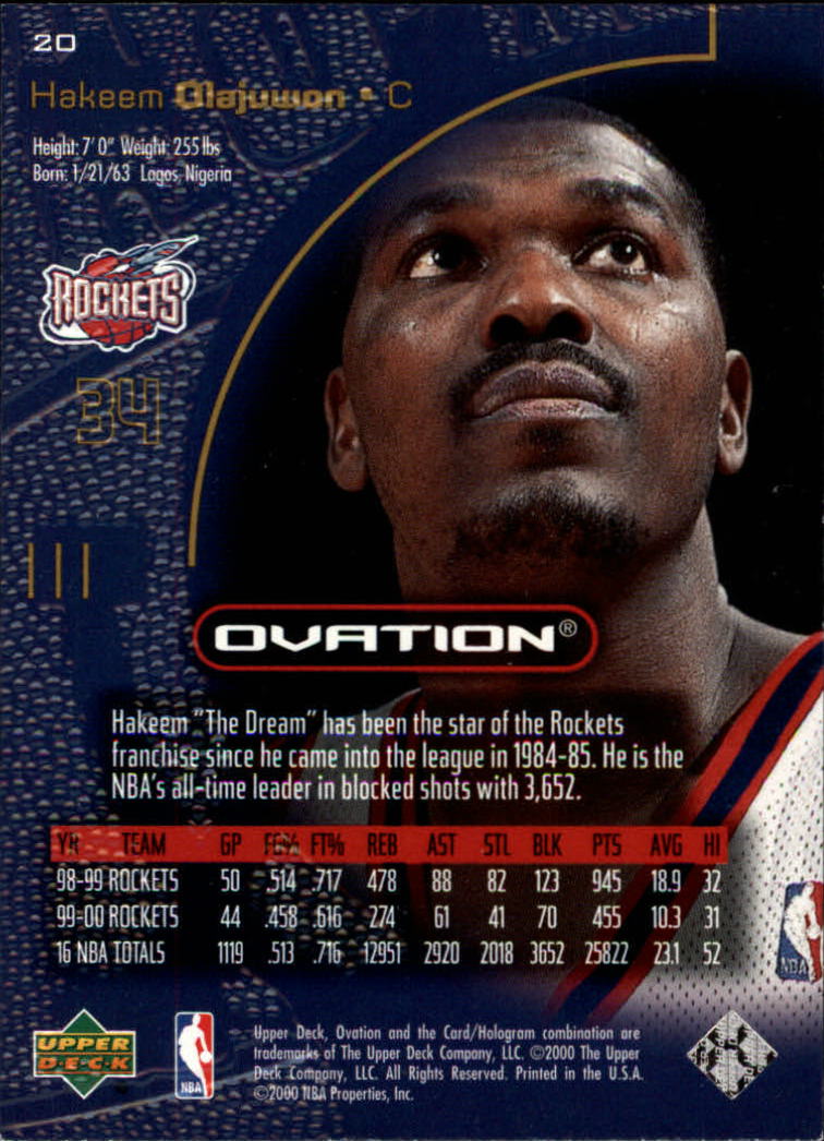 2000/2001 Ovation (Upper Deck) Basketball - Picture 41 of 179