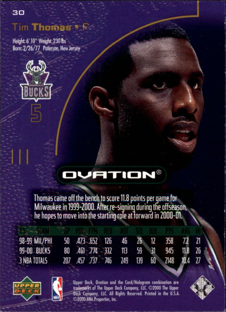 2000/2001 Ovation (Upper Deck) Basketball - Picture 61 of 179