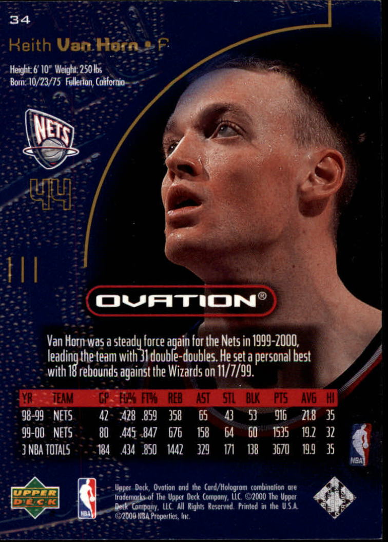 2000/2001 Ovation (Upper Deck) Basketball - Picture 69 of 179