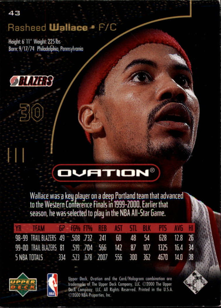 2000/2001 Ovation (Upper Deck) Basketball - Picture 87 of 179