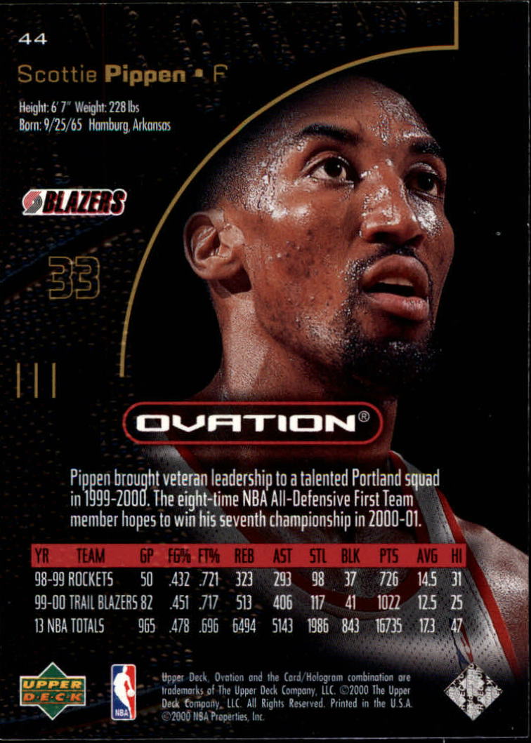 2000/2001 Ovation (Upper Deck) Basketball - Picture 89 of 179