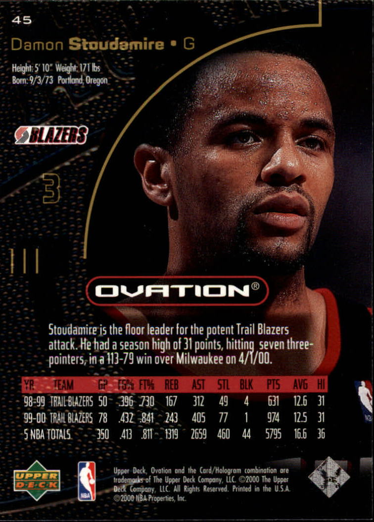 2000/2001 Ovation (Upper Deck) Basketball - Picture 91 of 179