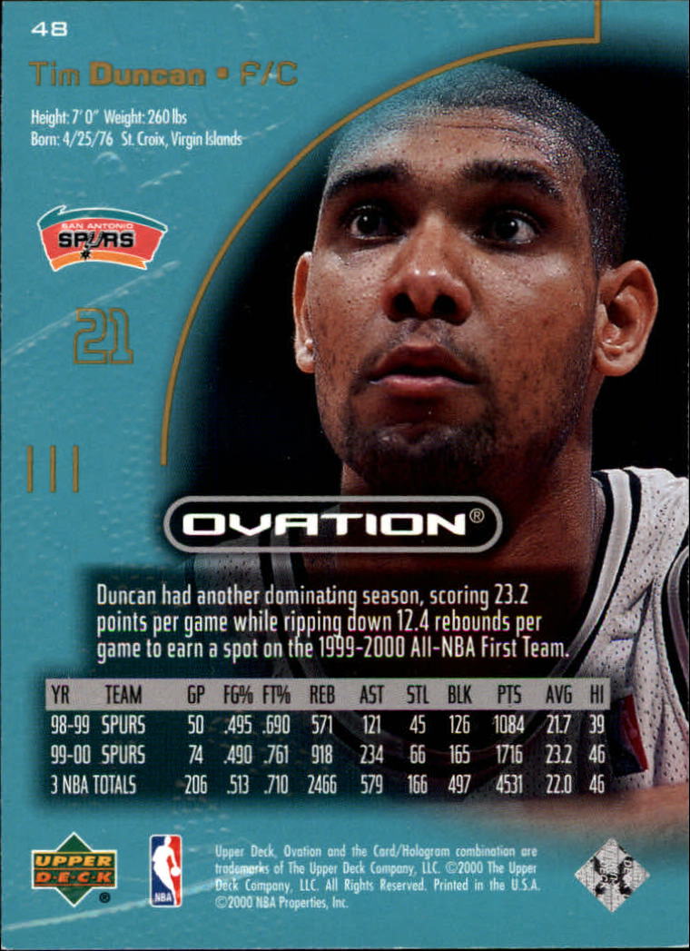 2000/2001 Ovation (Upper Deck) Basketball - Picture 97 of 179