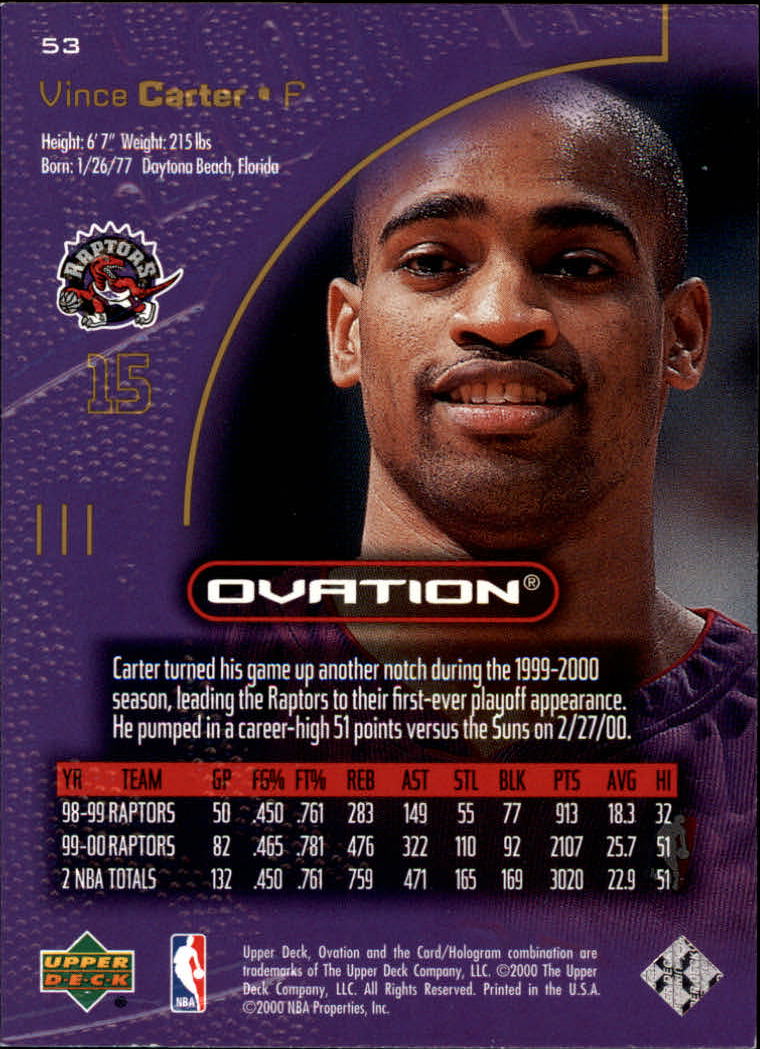 2000/2001 Ovation (Upper Deck) Basketball - Picture 107 of 179