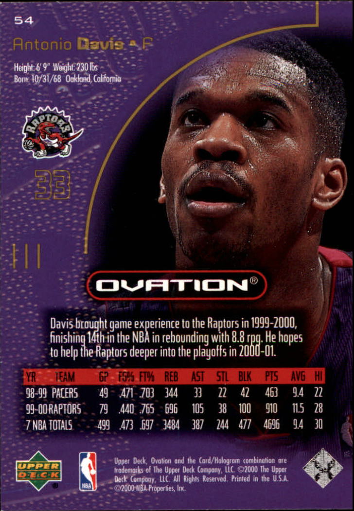 2000/2001 Ovation (Upper Deck) Basketball - Picture 109 of 179