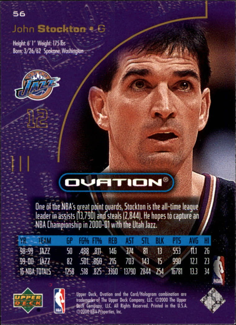 2000/2001 Ovation (Upper Deck) Basketball - Picture 113 of 179