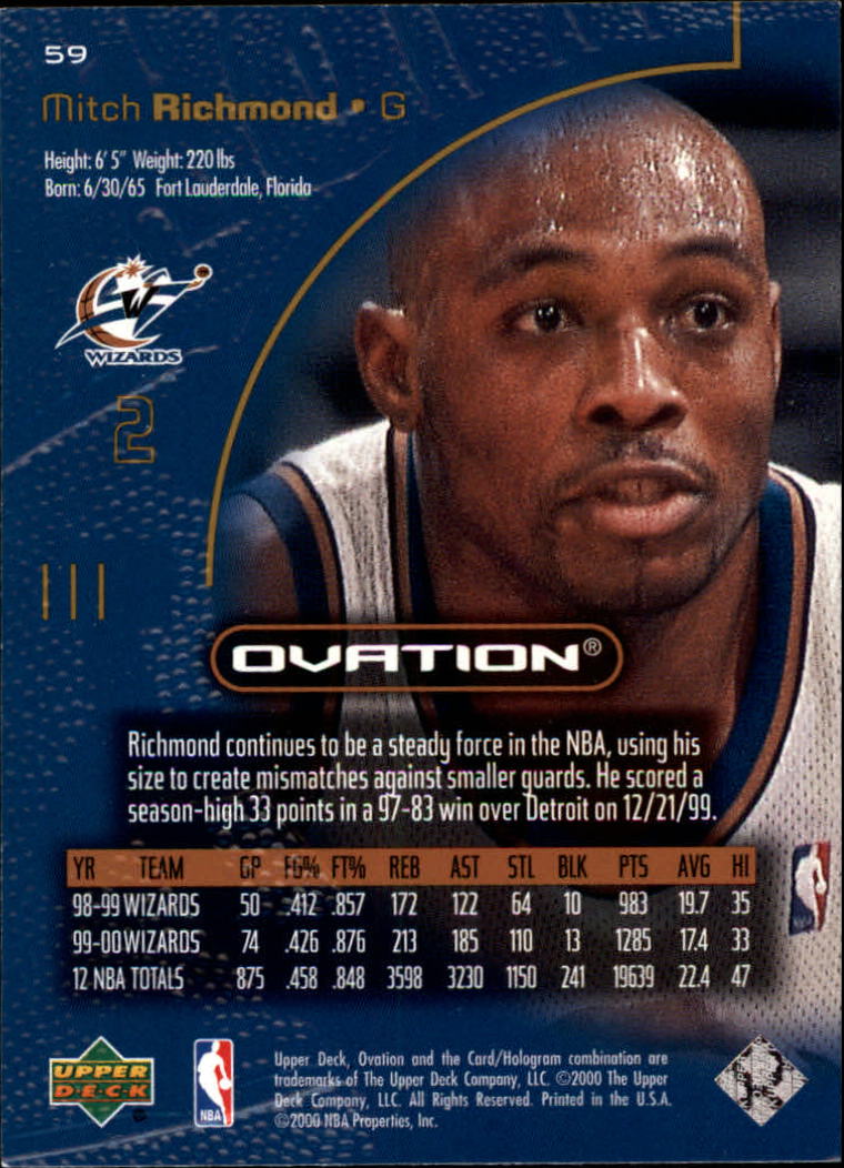 2000/2001 Ovation (Upper Deck) Basketball - Picture 119 of 179