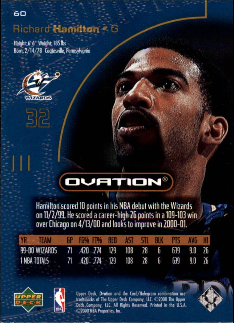 2000/2001 Ovation (Upper Deck) Basketball - Picture 121 of 179