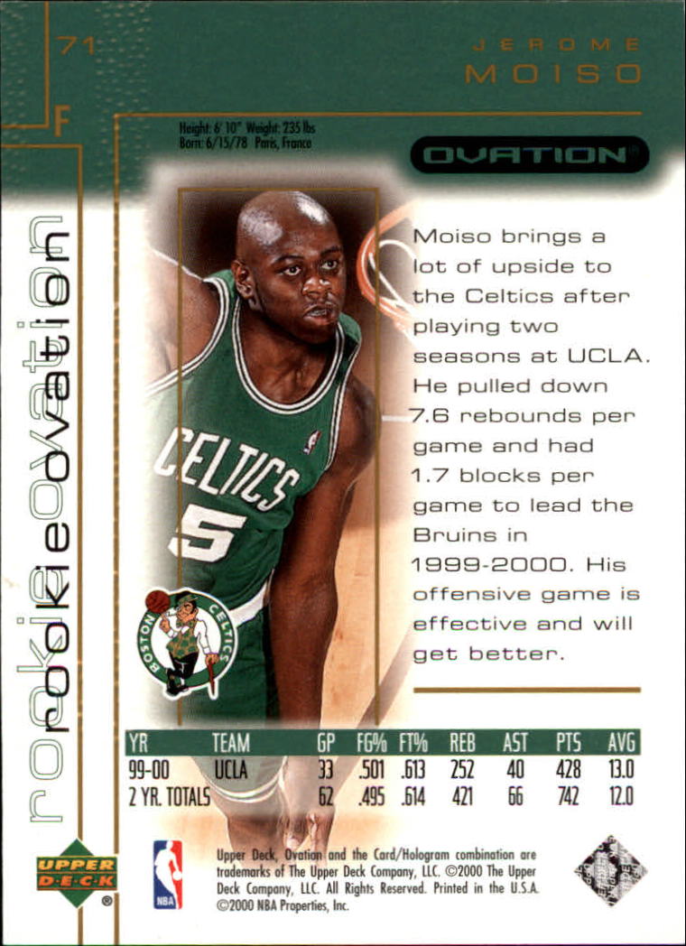 2000/2001 Ovation (Upper Deck) Basketball - Picture 125 of 179