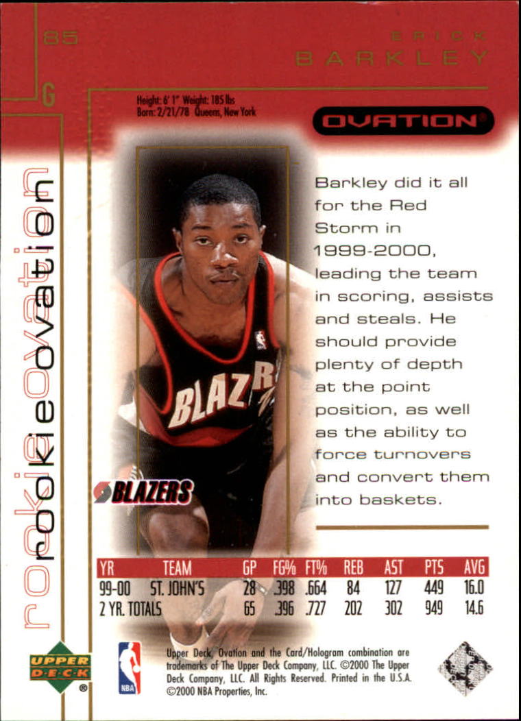 2000/2001 Ovation (Upper Deck) Basketball - Picture 129 of 179