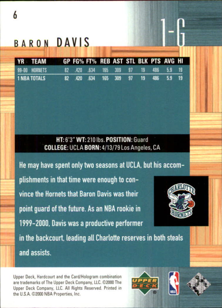 2000/2001 Hardcourt (Upper Deck) Basketball - Picture 13 of 134