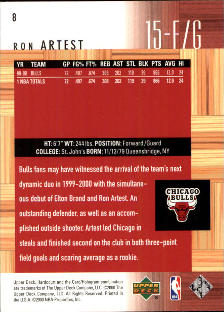 2000/2001 Hardcourt (Upper Deck) Basketball - Picture 17 of 134