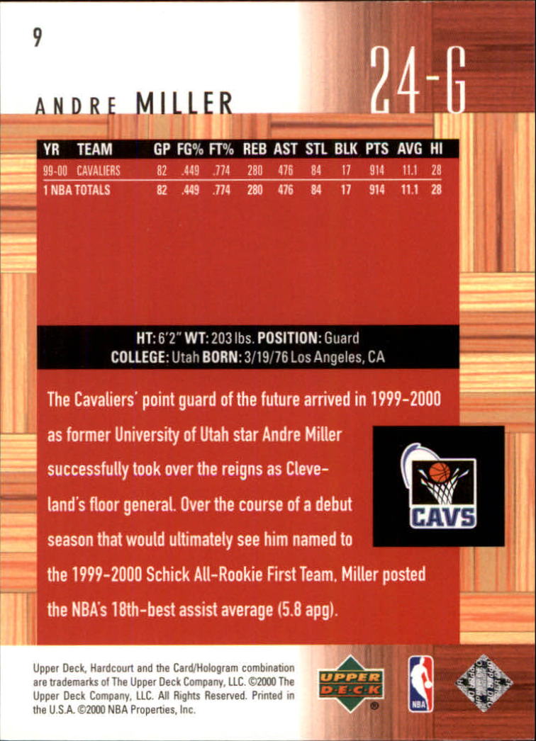 2000/2001 Hardcourt (Upper Deck) Basketball - Picture 19 of 134
