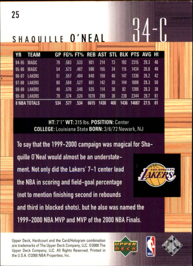 2000/2001 Hardcourt (Upper Deck) Basketball - Picture 49 of 134