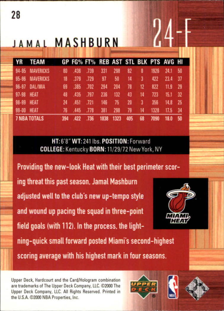 2000/2001 Hardcourt (Upper Deck) Basketball - Picture 55 of 134