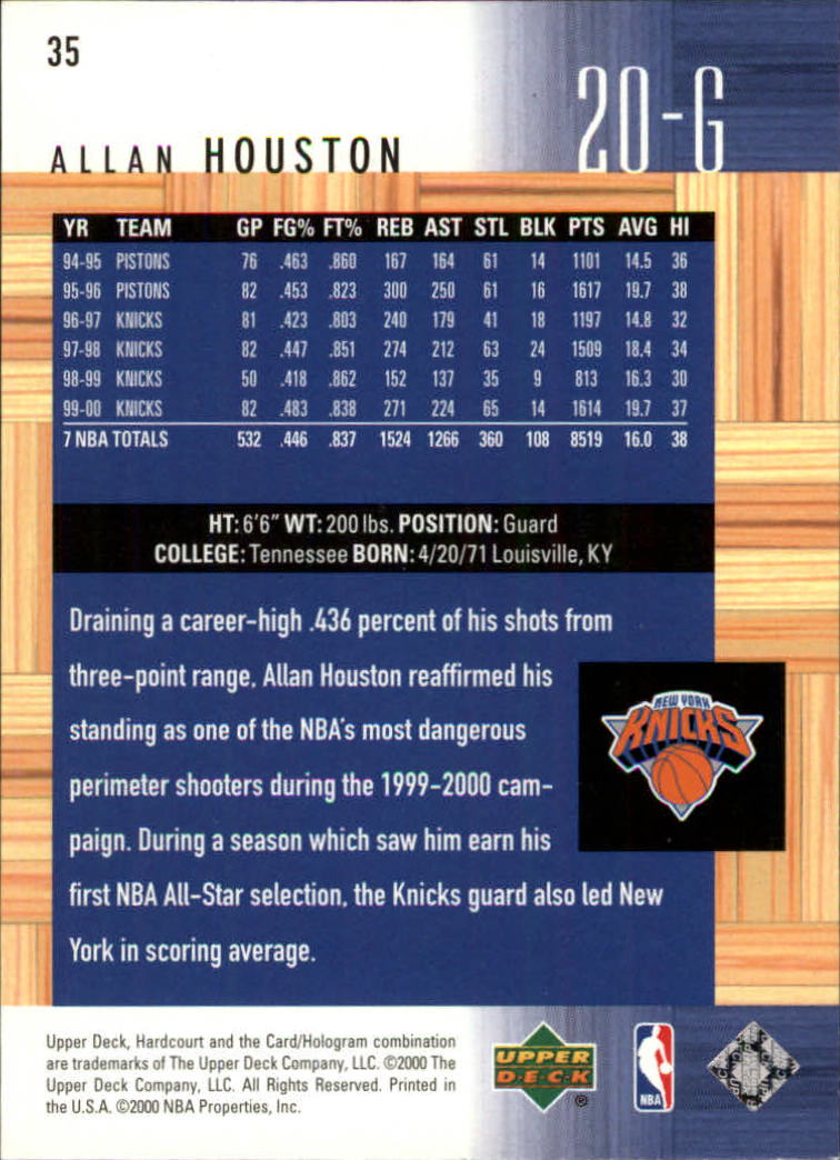 2000/2001 Hardcourt (Upper Deck) Basketball - Picture 67 of 134