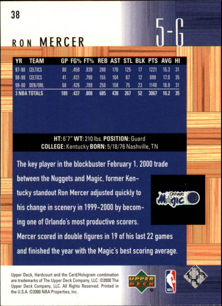 2000/2001 Hardcourt (Upper Deck) Basketball - Picture 73 of 134