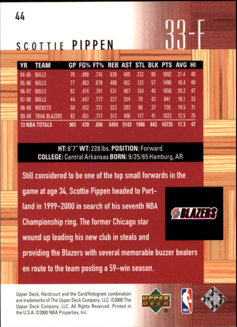 2000/2001 Hardcourt (Upper Deck) Basketball - Picture 85 of 134