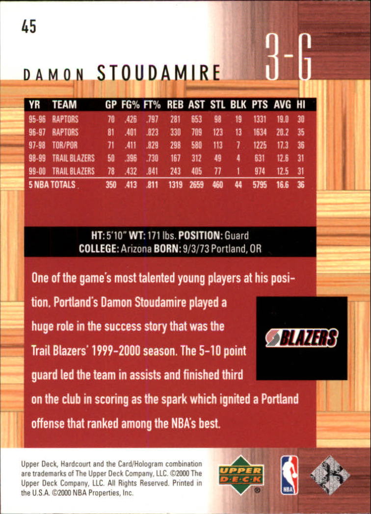 2000/2001 Hardcourt (Upper Deck) Basketball - Picture 87 of 134