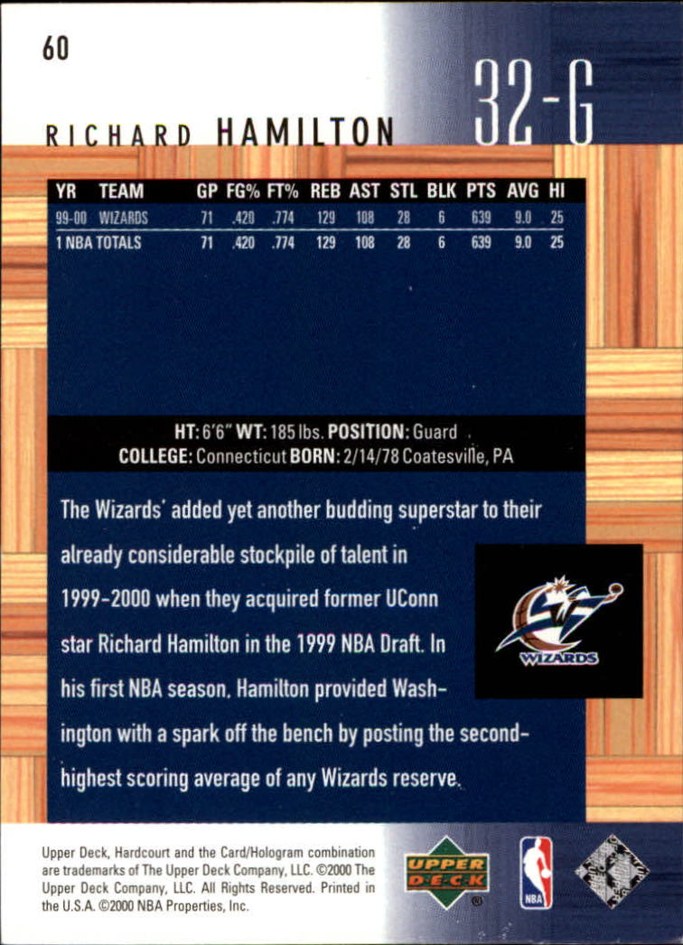 2000/2001 Hardcourt (Upper Deck) Basketball - Picture 113 of 134