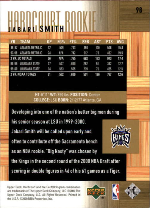 2000/2001 Hardcourt (Upper Deck) Basketball - Picture 115 of 134
