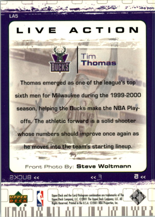 2000/2001 Upper Deck Basketball Part 3 Insert and Parallel Cards - Picture 47 of 133