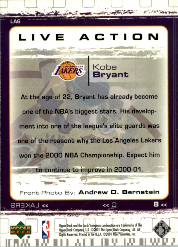 2000/2001 Upper Deck Basketball Part 3 Insert and Parallel Cards - Picture 49 of 133