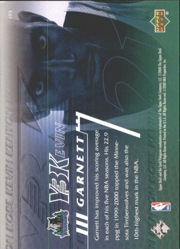 2000/2001 Upper Deck Basketball Part 3 Insert and Parallel Cards - Picture 75 of 133