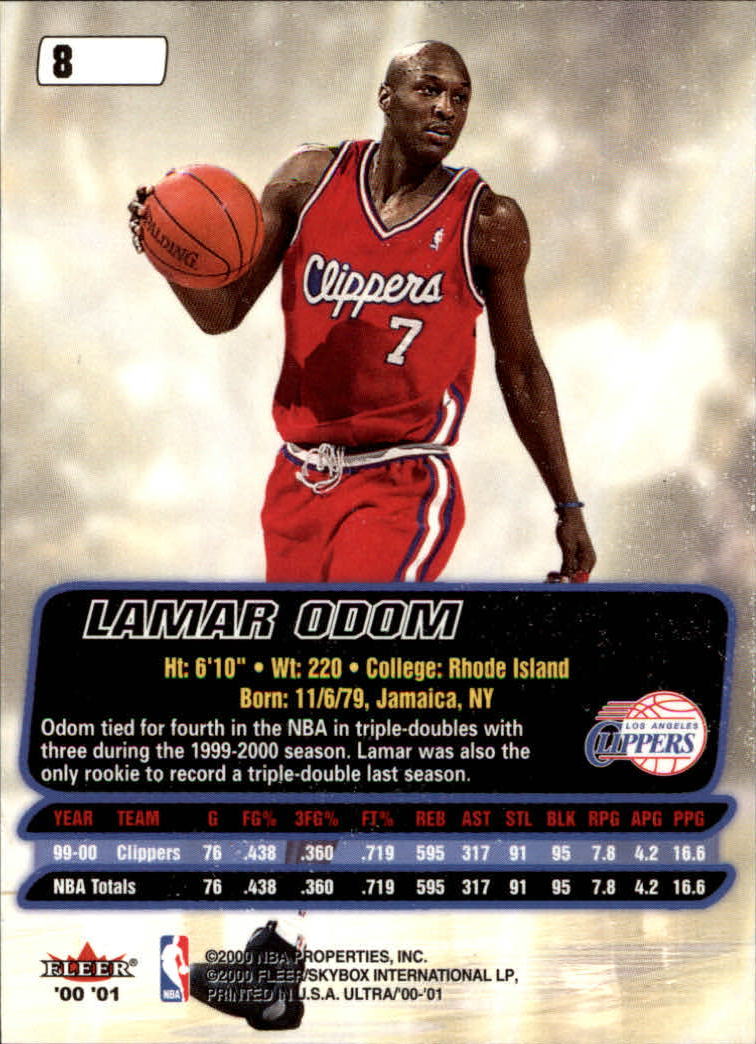 2000/2001 Ultra Basketball Part 1 Main Set Cards #1 to #200 - Picture 11 of 357