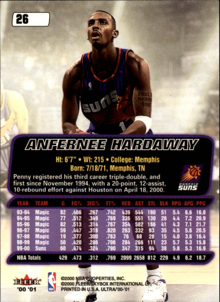 2000/2001 Ultra Basketball Part 1 Main Set Cards #1 to #200 - Picture 43 of 357