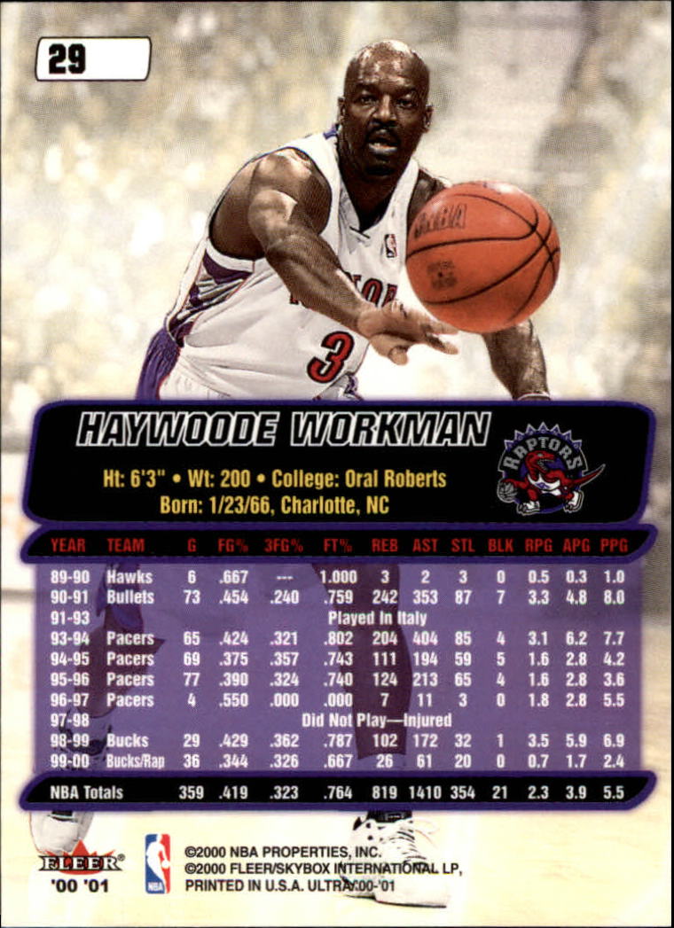 2000/2001 Ultra Basketball Part 1 Main Set Cards #1 to #200 - Picture 49 of 357