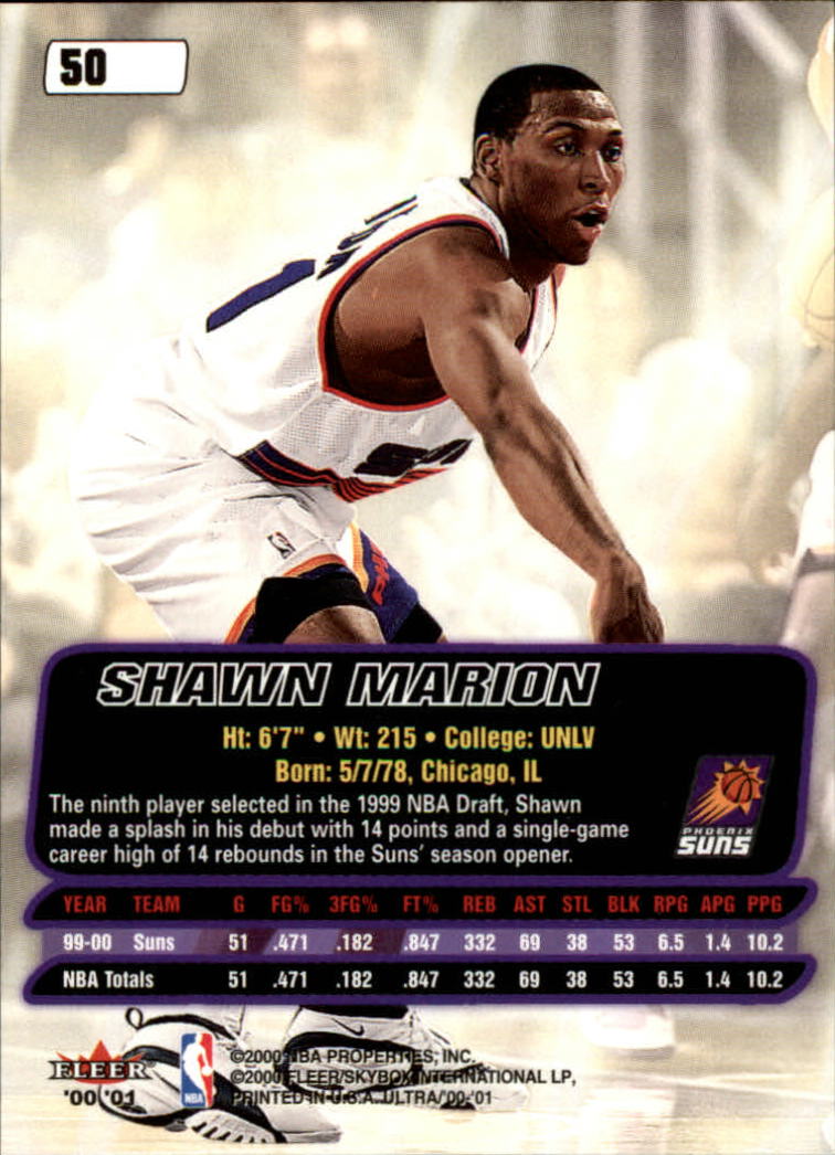 2000/2001 Ultra Basketball Part 1 Main Set Cards #1 to #200 - Picture 85 of 357