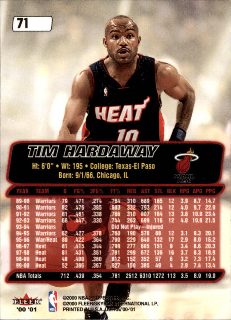 2000/2001 Ultra Basketball Part 1 Main Set Cards #1 to #200 - Picture 125 of 357