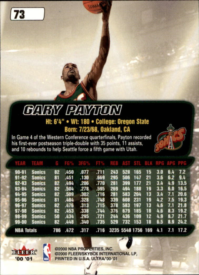 2000/2001 Ultra Basketball Part 1 Main Set Cards #1 to #200 - Picture 129 of 357