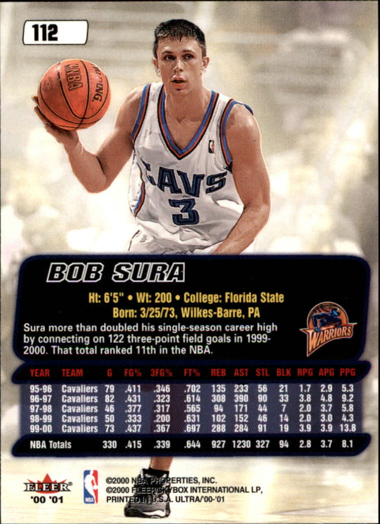 2000/2001 Ultra Basketball Part 1 Main Set Cards #1 to #200 - Picture 201 of 357